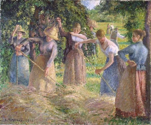 Camille Pissarro Hay Harvest at Eragny